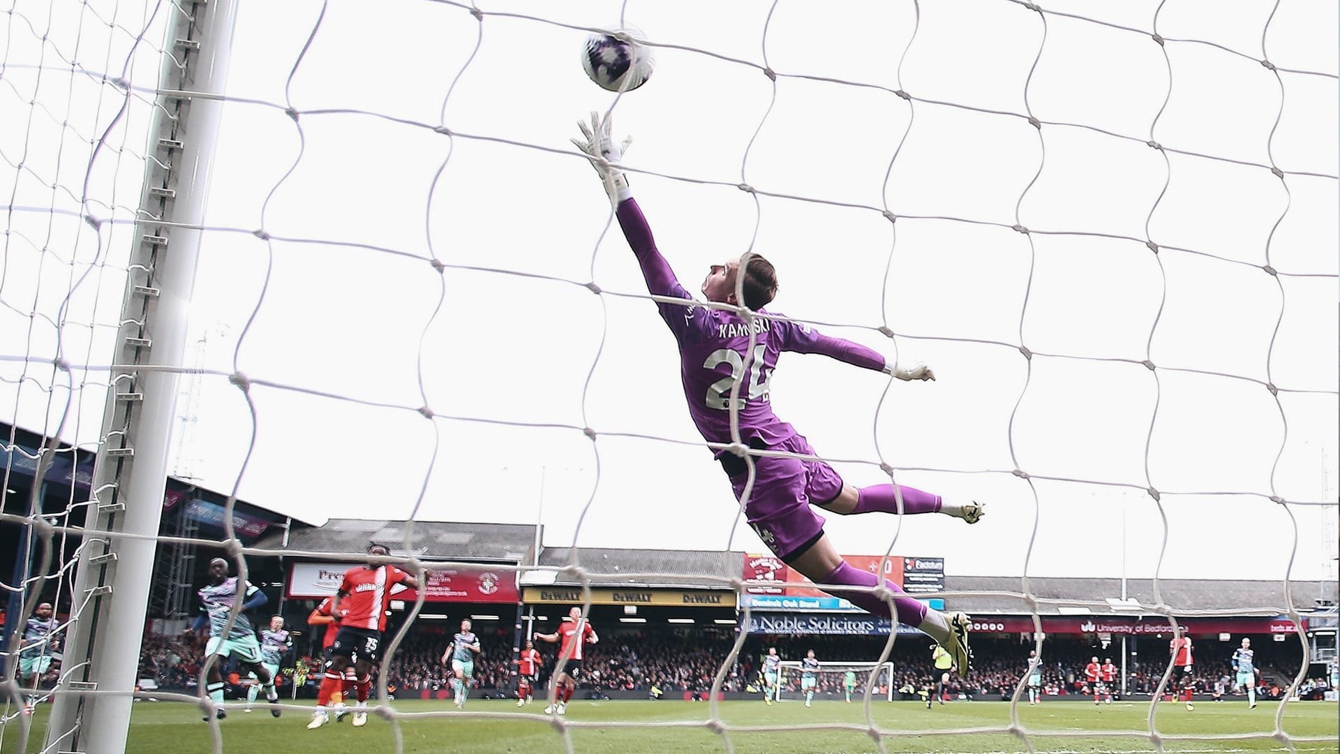 Instinctive: Yoane Wissa opens the scoring with a superb first-time effort